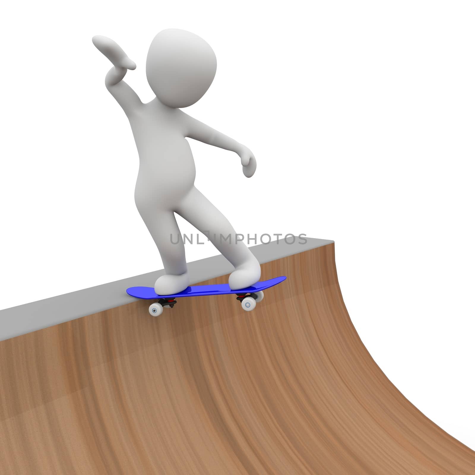 Ramp and Skatboard by 3DAgentur