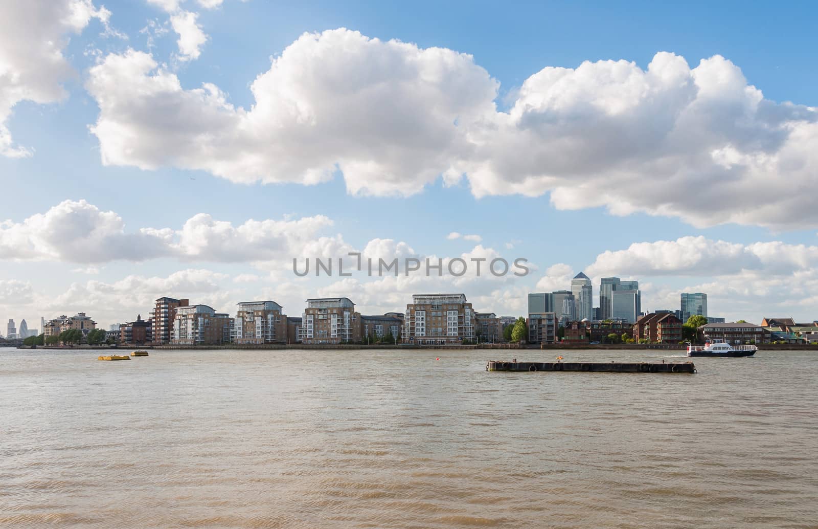 River Thames in eastern London by mkos83
