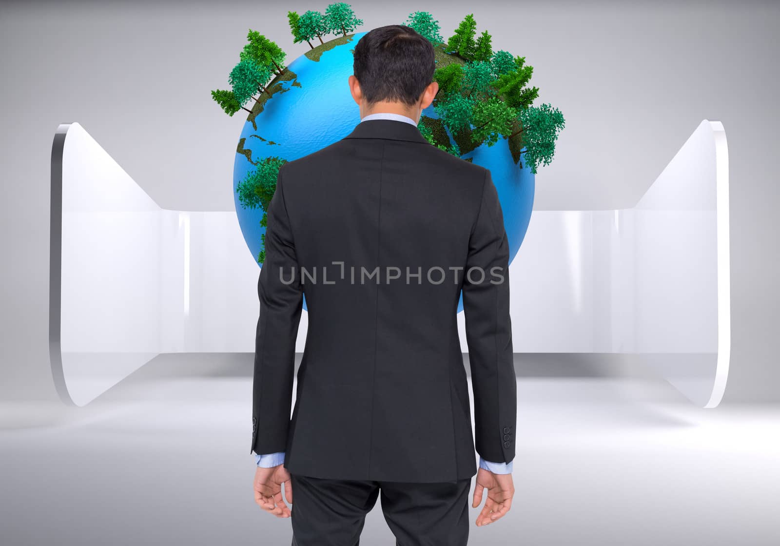 Composite image of asian businessman