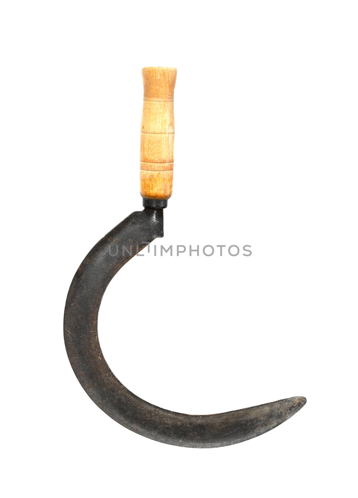 Sickle isolated on white background