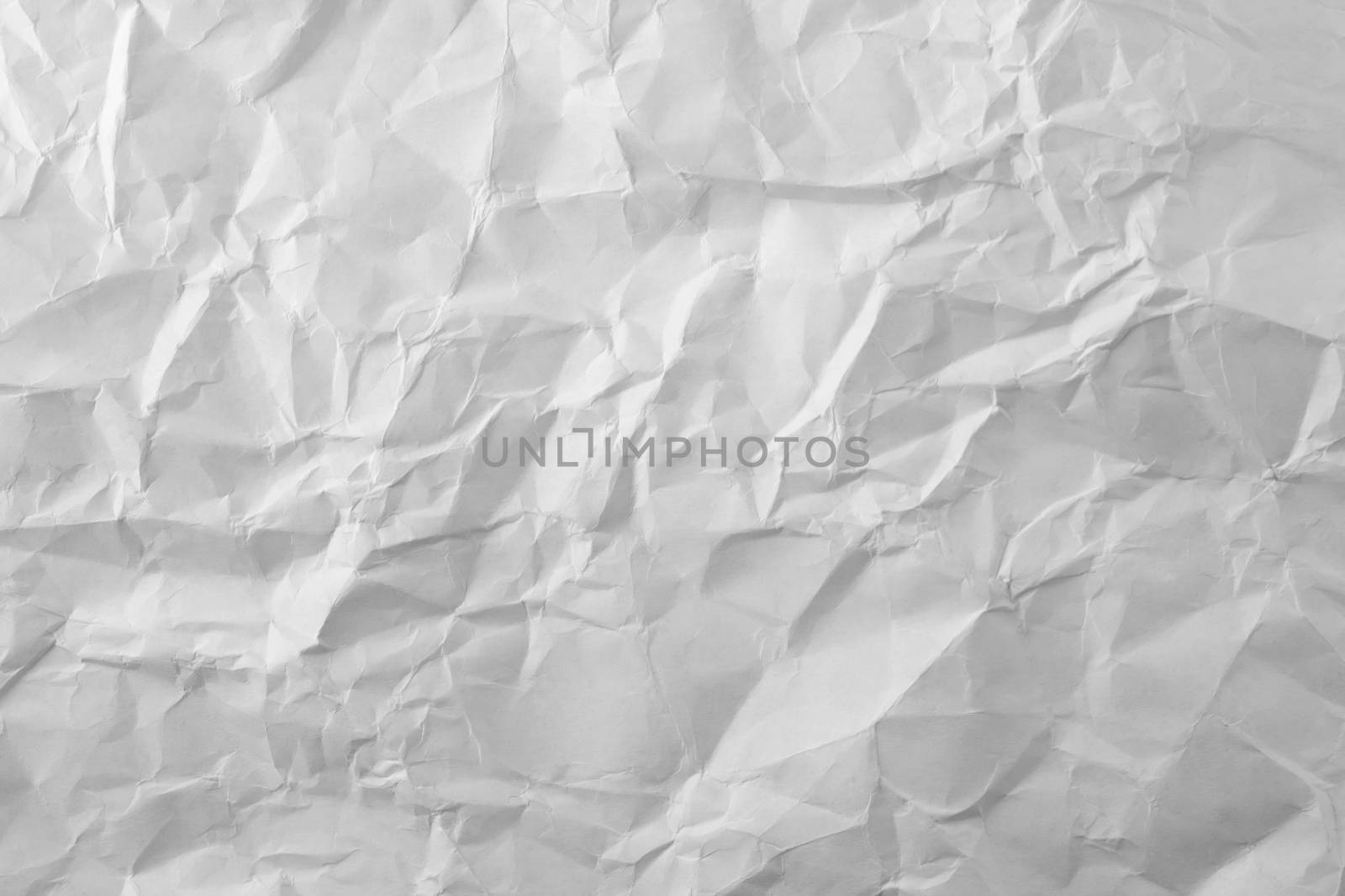 Photo white sheet of crumpled paper by cherezoff