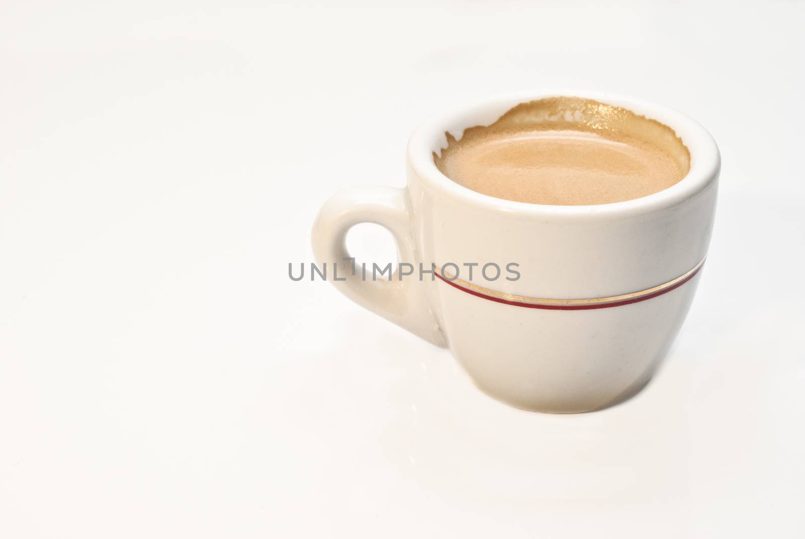italian coffee cup isolate on white background