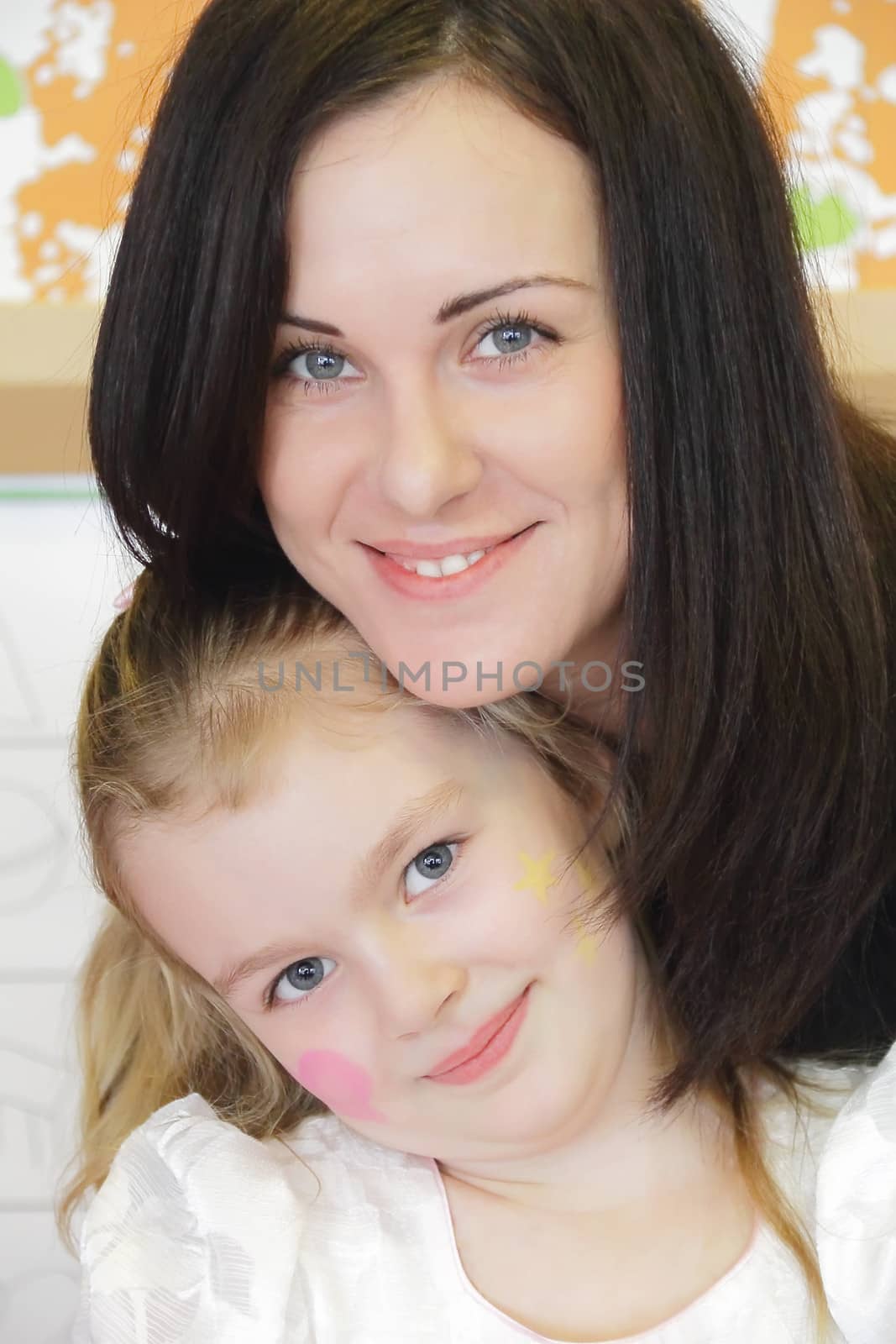 Portrait of the happiest mother and daughter