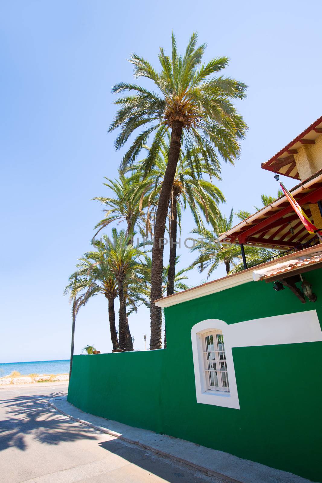 Denia Alicante Marineta Casiana beach in Spain Valencian Community