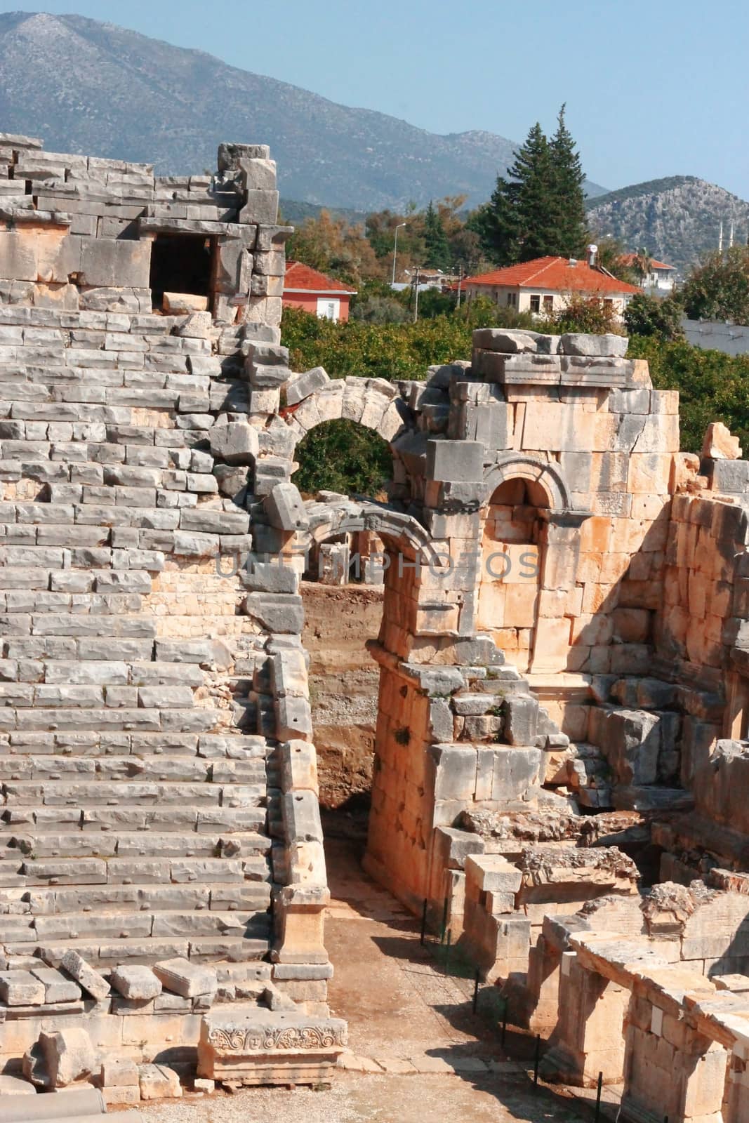 Ancient dead town in Myra Demre Turkey