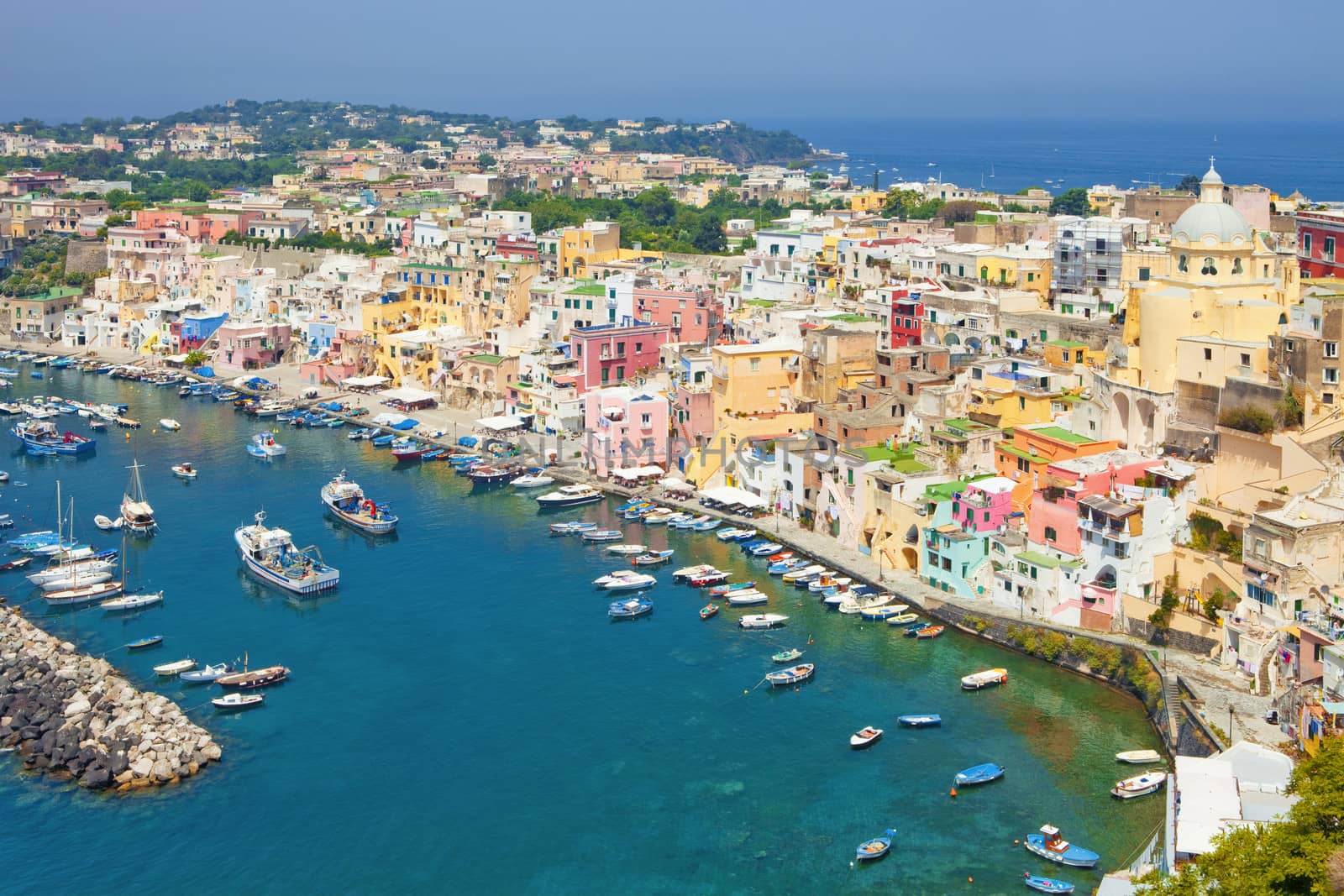 Marina Corricella, Procida Island, Bay of Naples, Campania, Italy