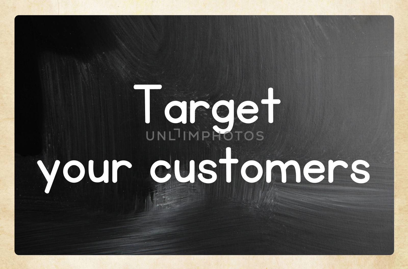 target your customers concept