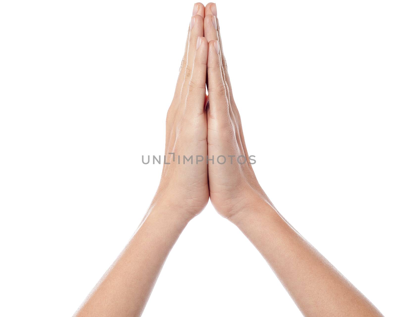Human hands praying