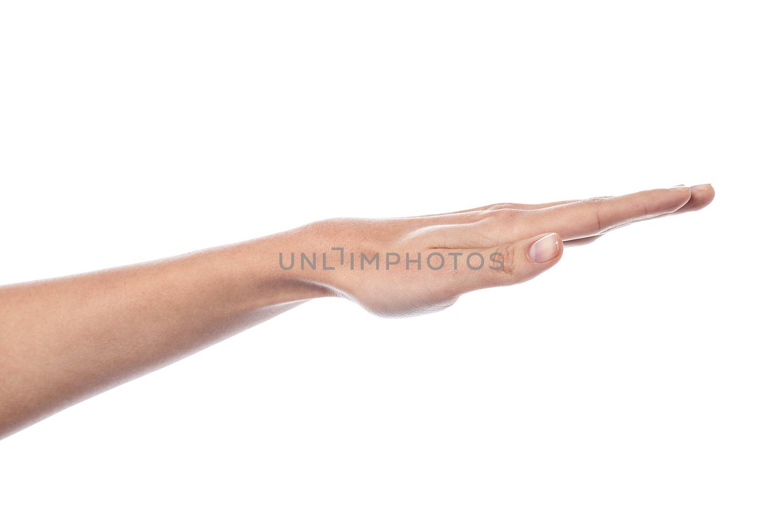Isolated arm outstretched by stockyimages