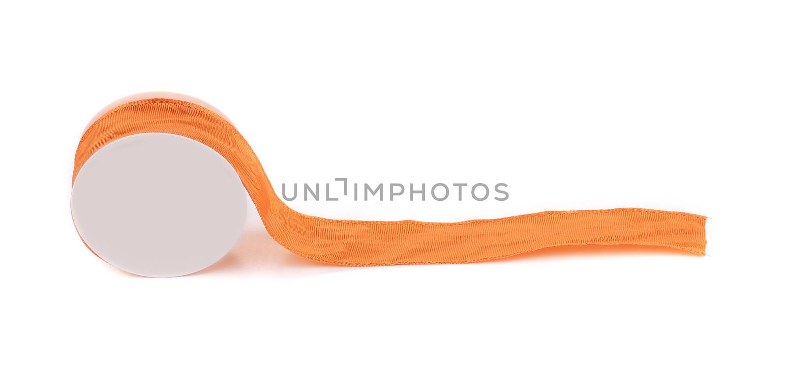 Orange silk decorative ribbon. by indigolotos
