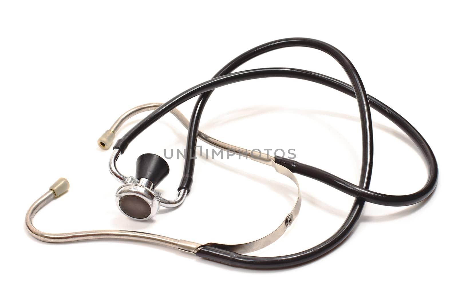 Medical stethoscope isolated on white background