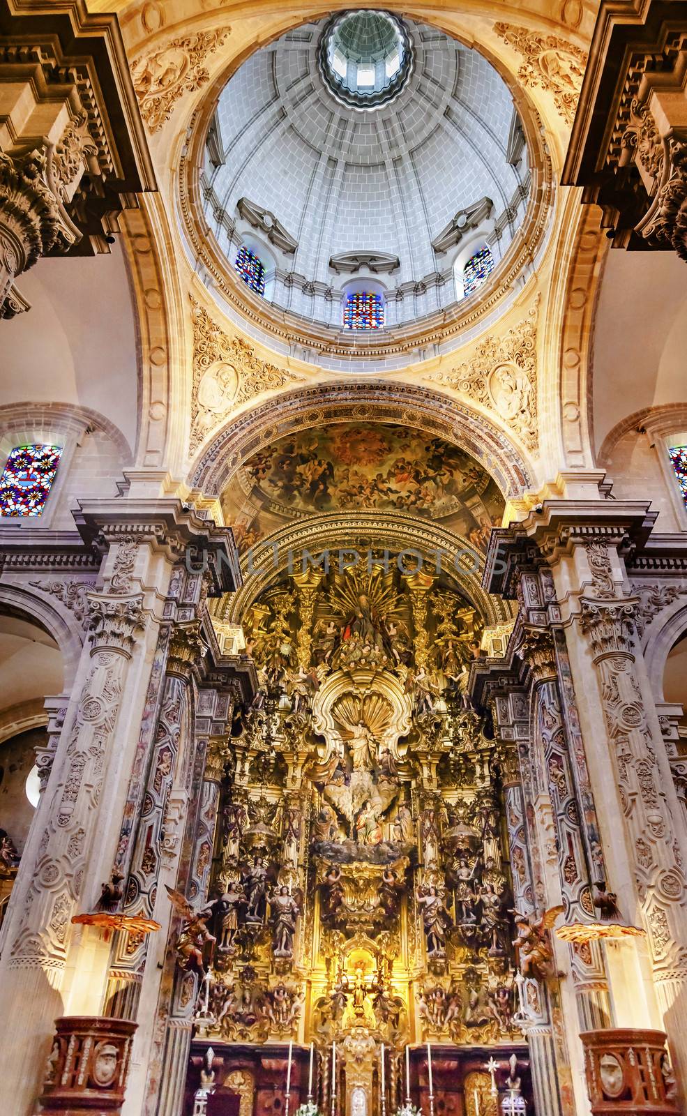 Basilica Dome Church of El Salvador Seville Andalusia Spain by bill_perry