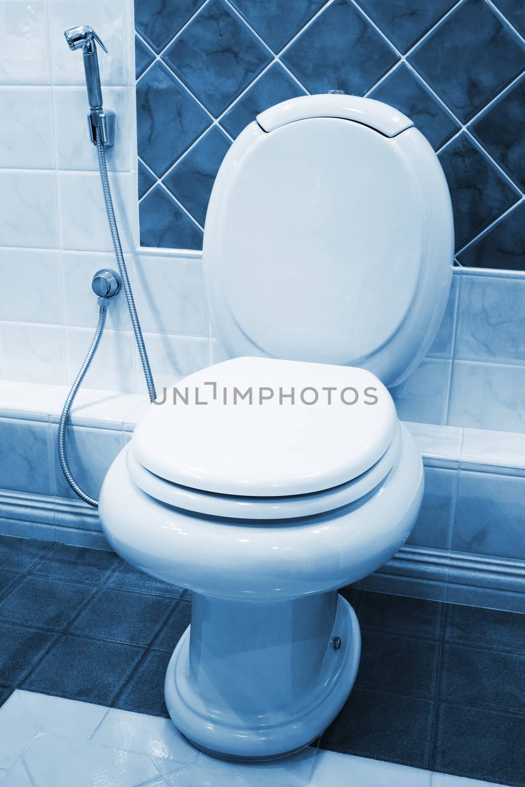 new toilet bowl in a modern bathroom