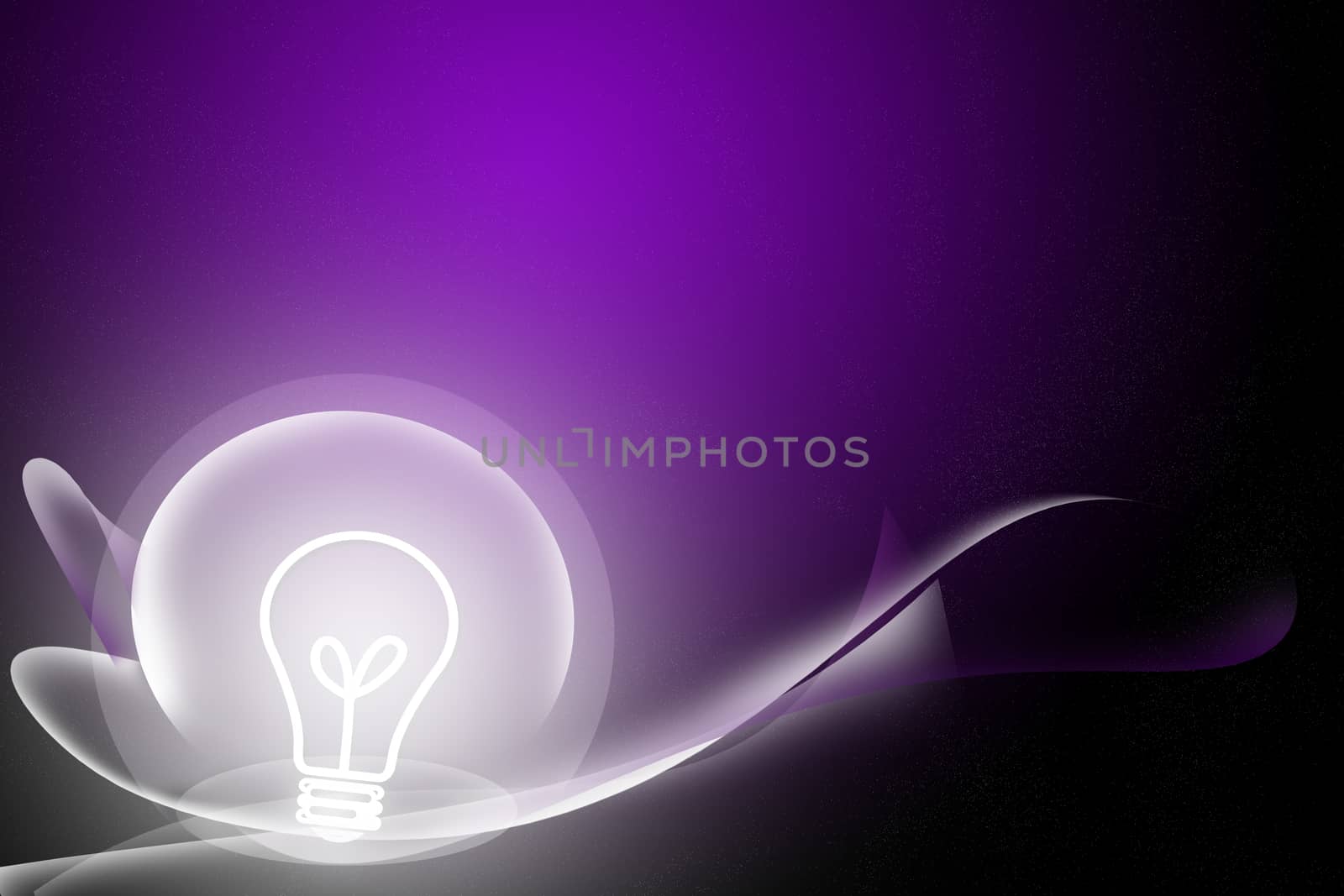 bstract curve and bulb purple background