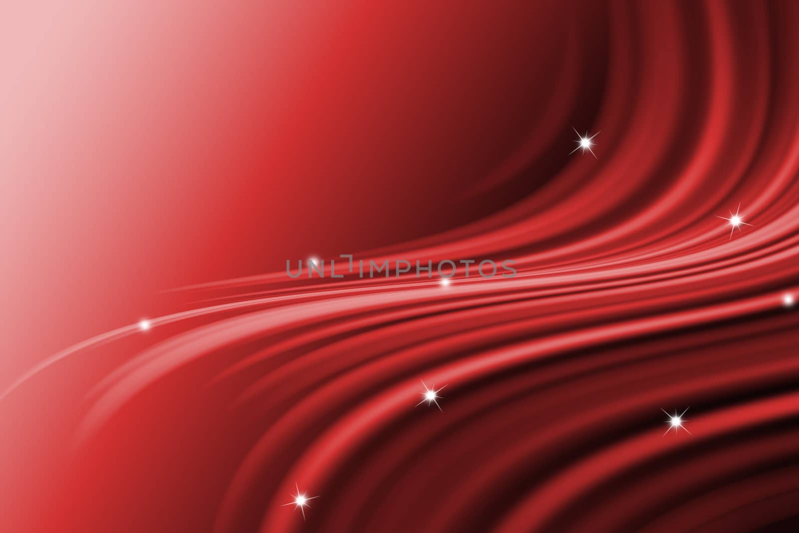 abstract line with wavy red background