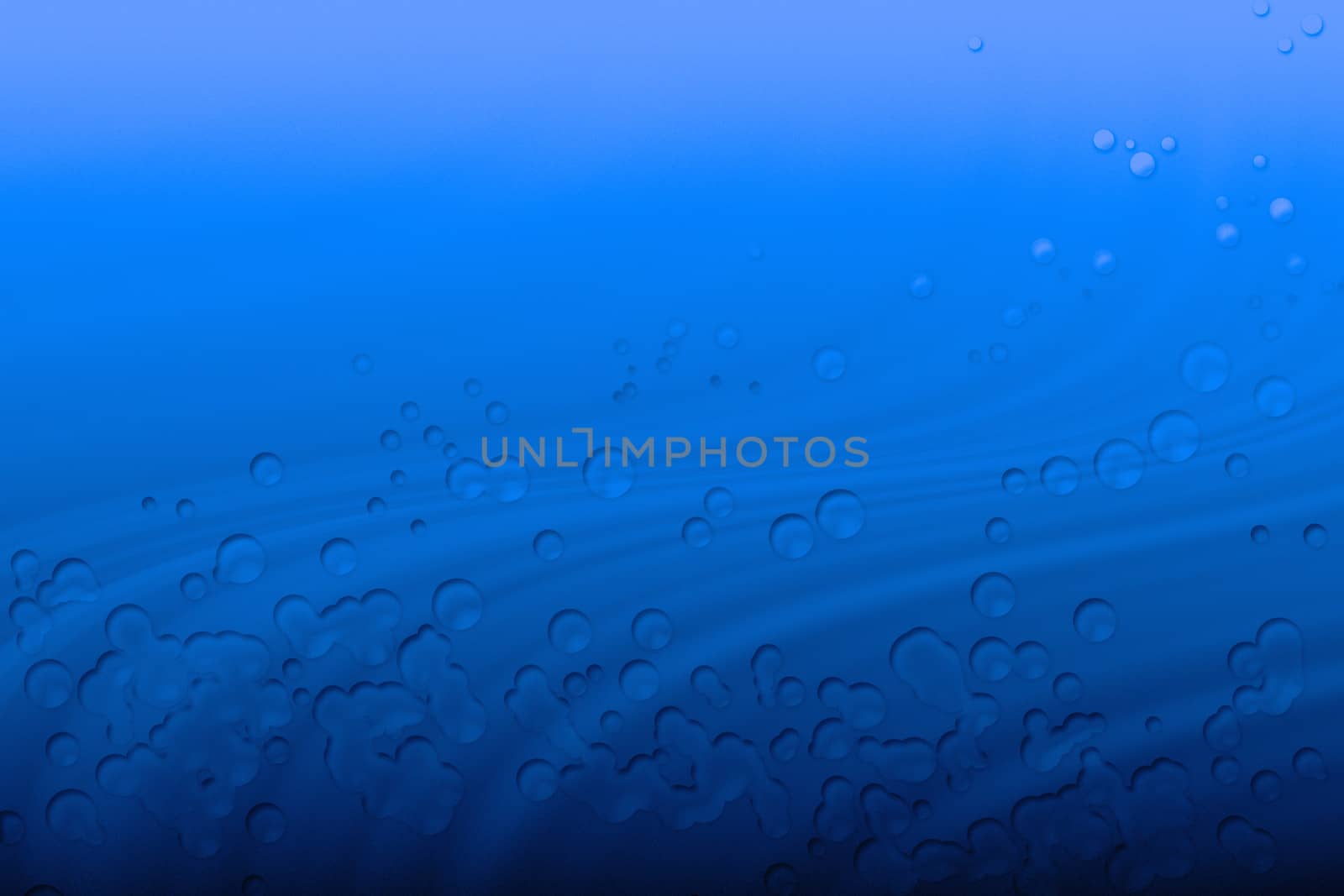 abstract wavy and drop blue background