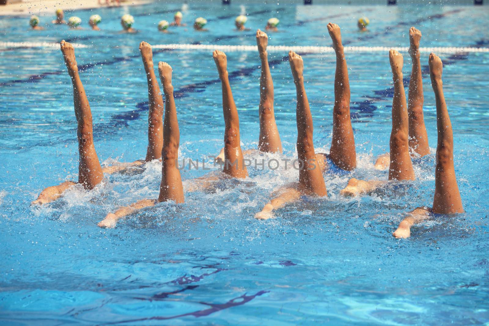 Synchronized swimmers by wellphoto