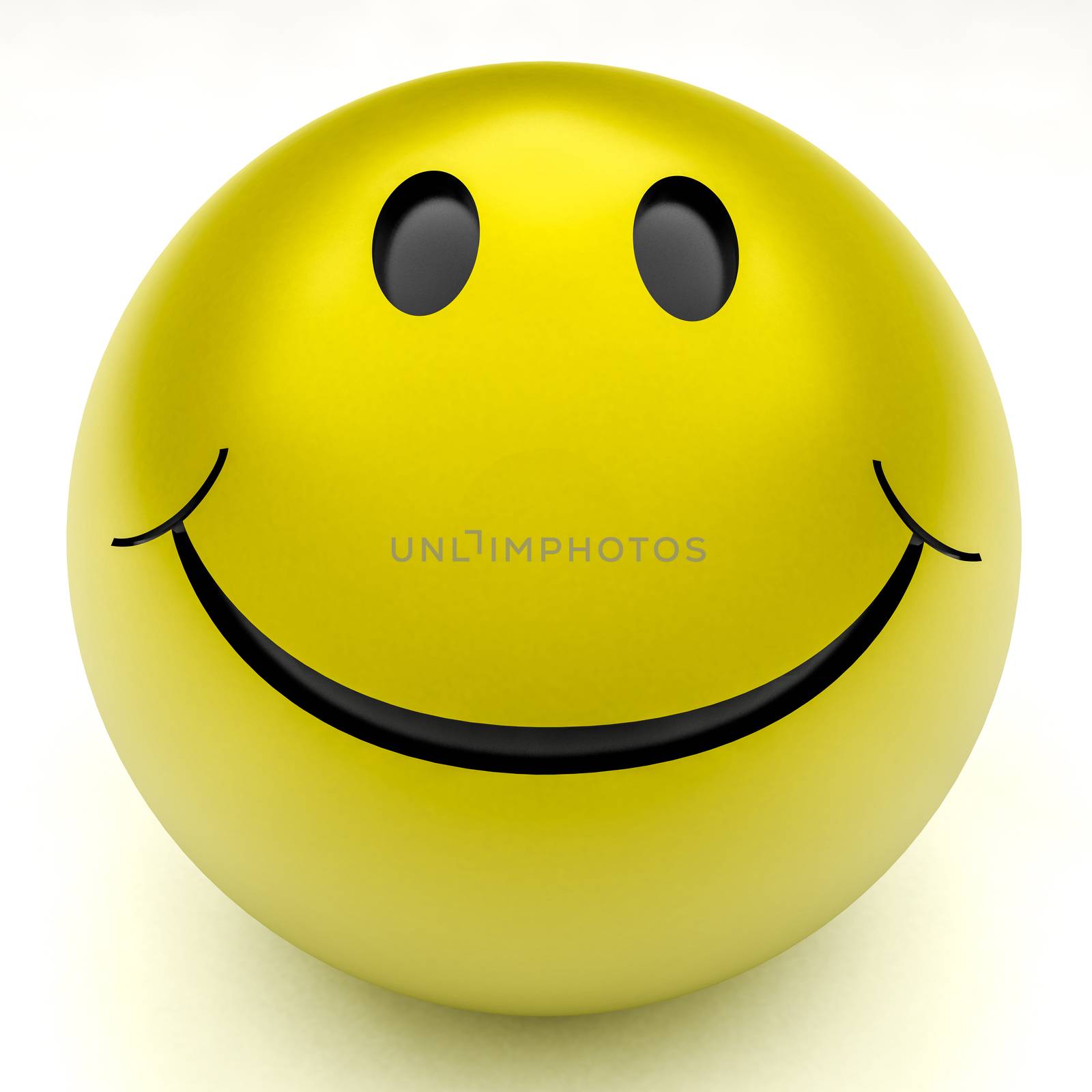 smile ball with emotions on a white background