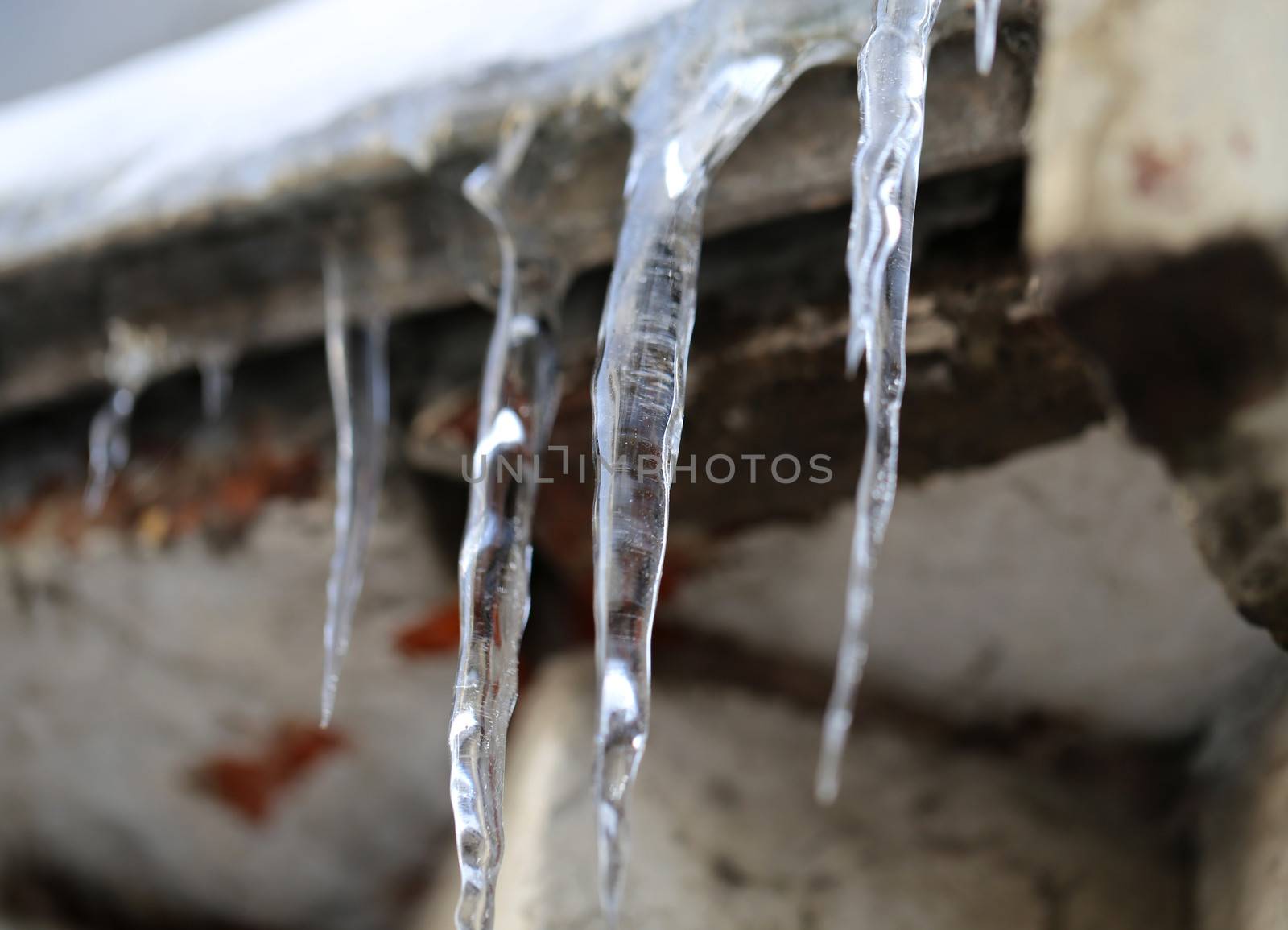 Icicles on the roof
