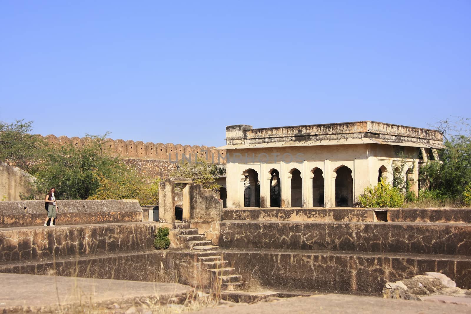 Stepwell at Taragarh Fort, Bundi, Rajasthan, India