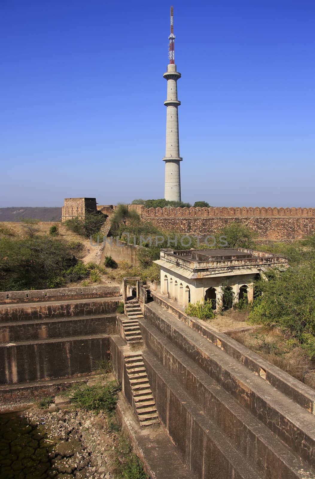 Stepwell at Taragarh Fort, Bundi, Rajasthan, India