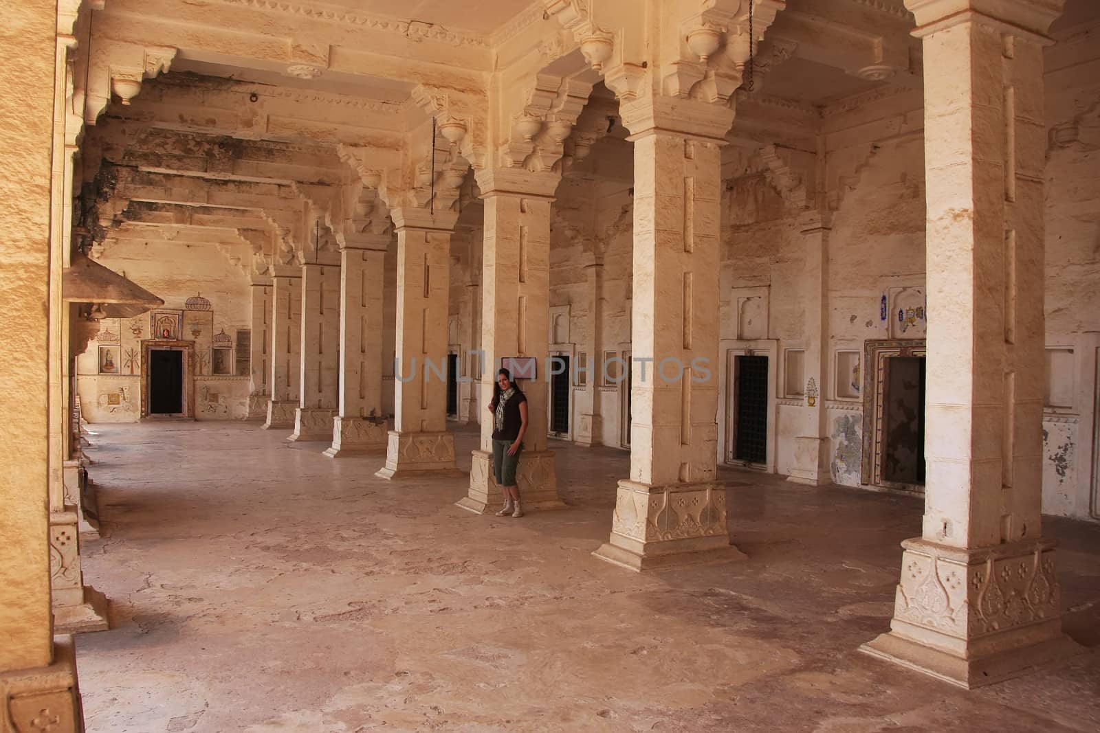 Interior of Bundi Palace, India by donya_nedomam