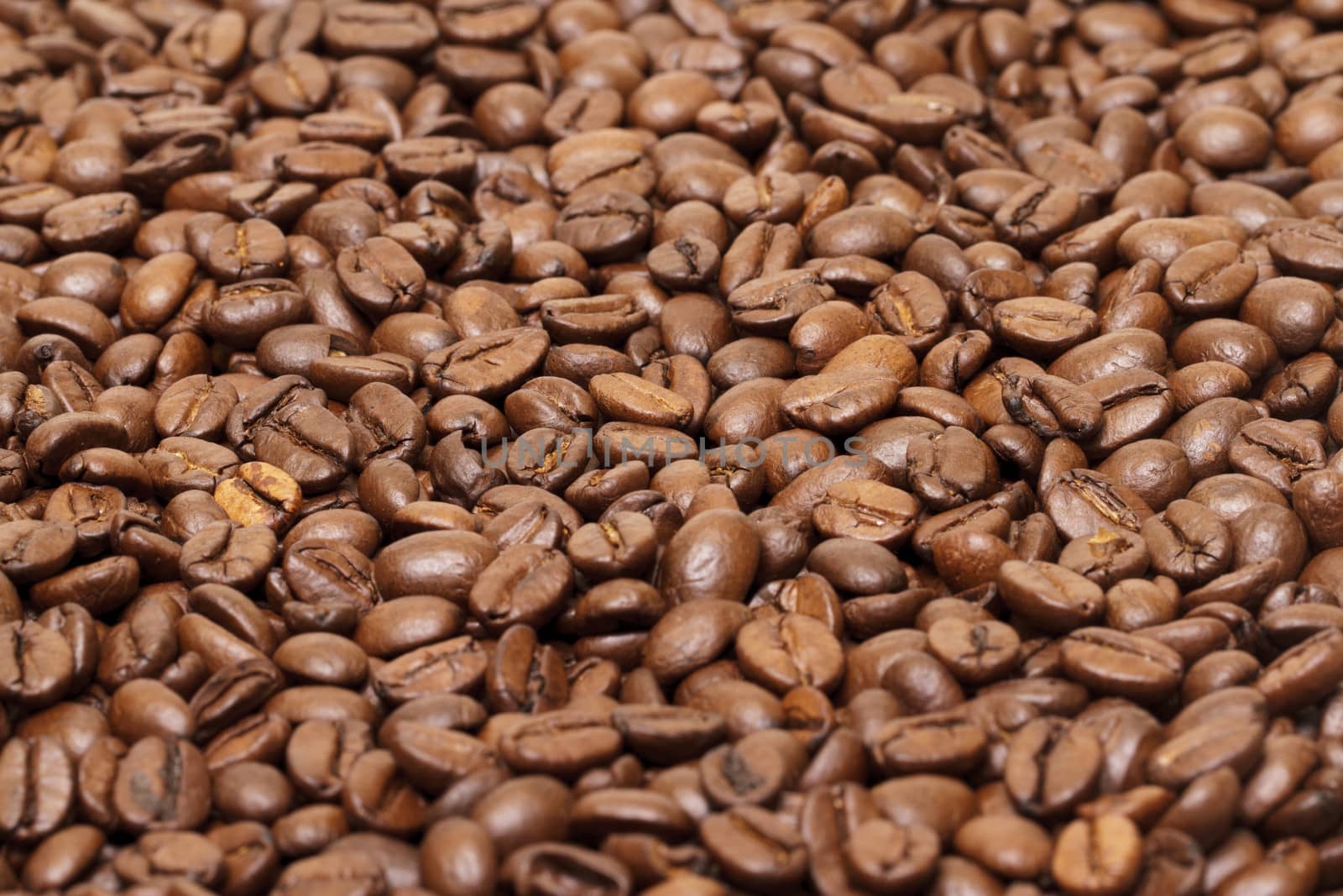 Coffee beans as background