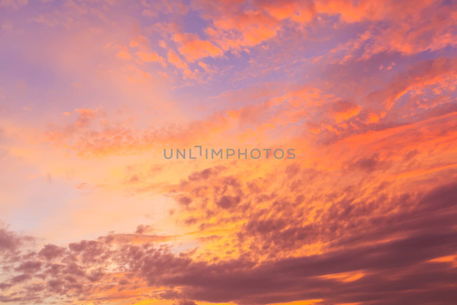 sky with clouds and sun