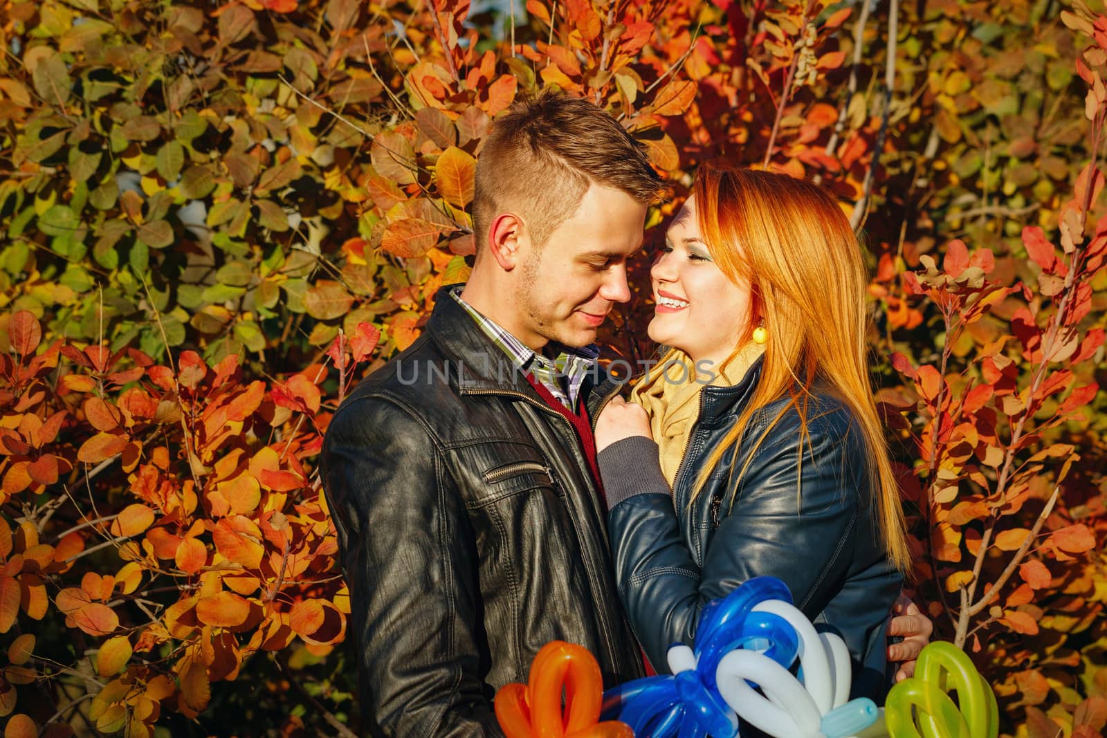 Couple in autumn park by Vagengeym