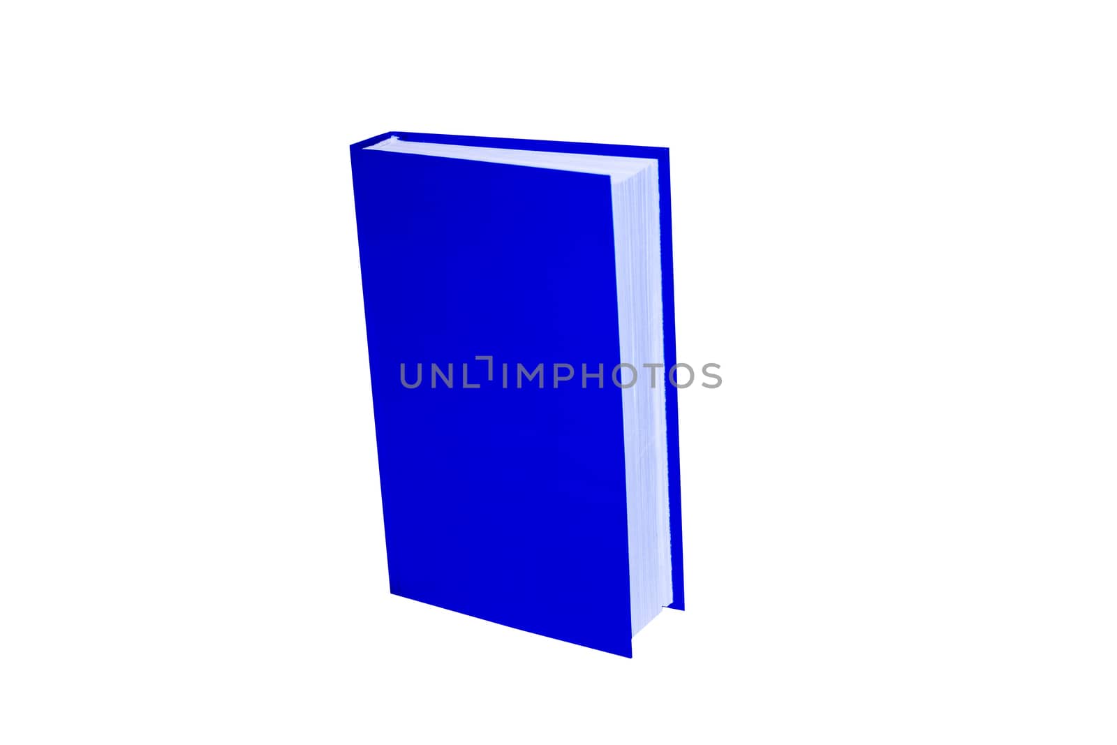 blue book isolated on a white background