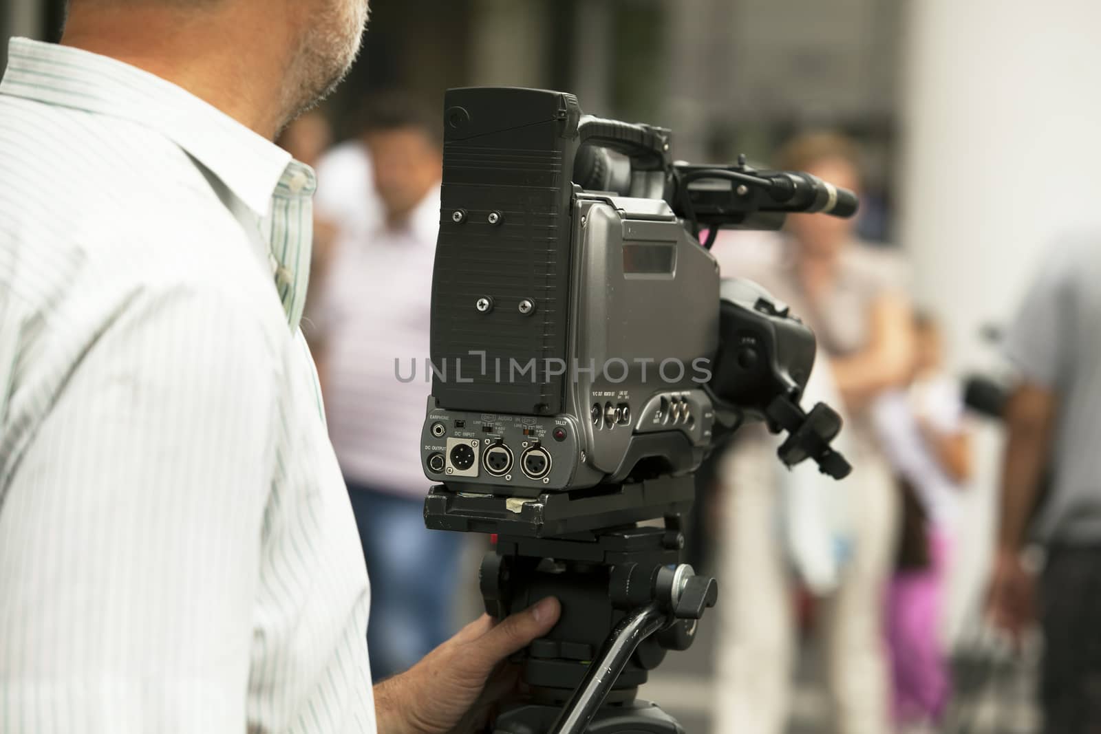 Capturing event with professional video camera