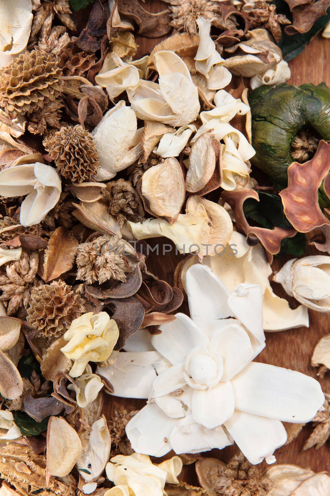 Potpourri,Dry flowers background texture