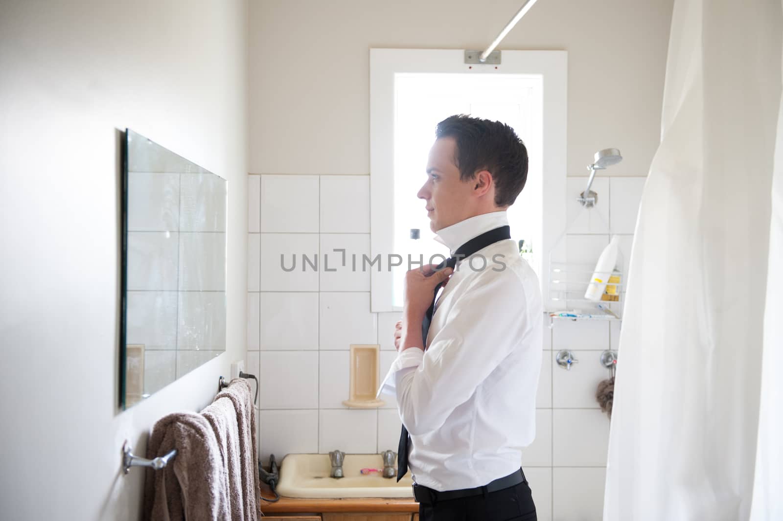 Best man getting ready for a special day. 