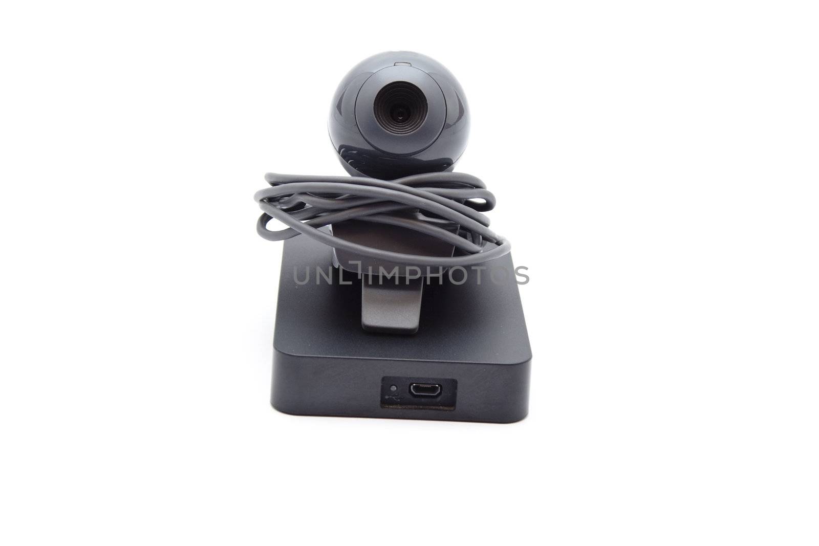 Webcam with External Hard Drive Disk