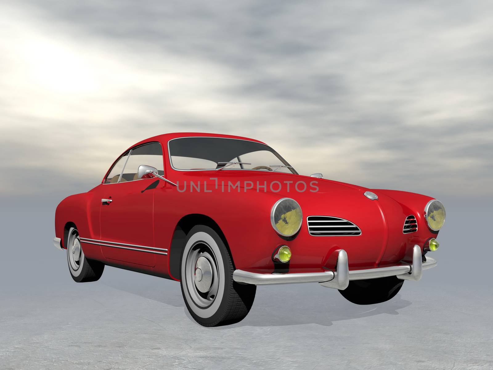 Vintage car - 3D render by Elenaphotos21