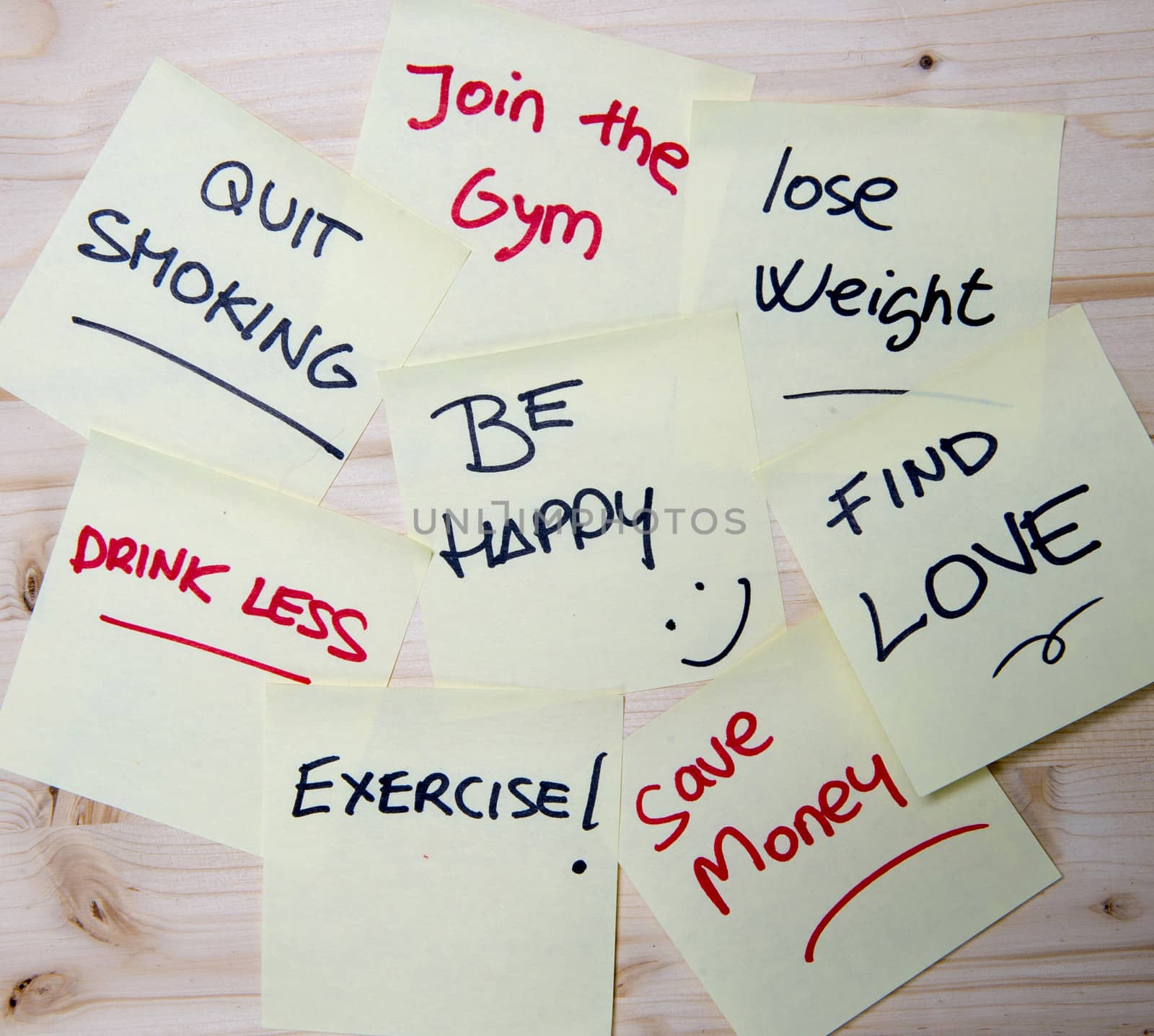New year Resolutions Note by ocusfocus