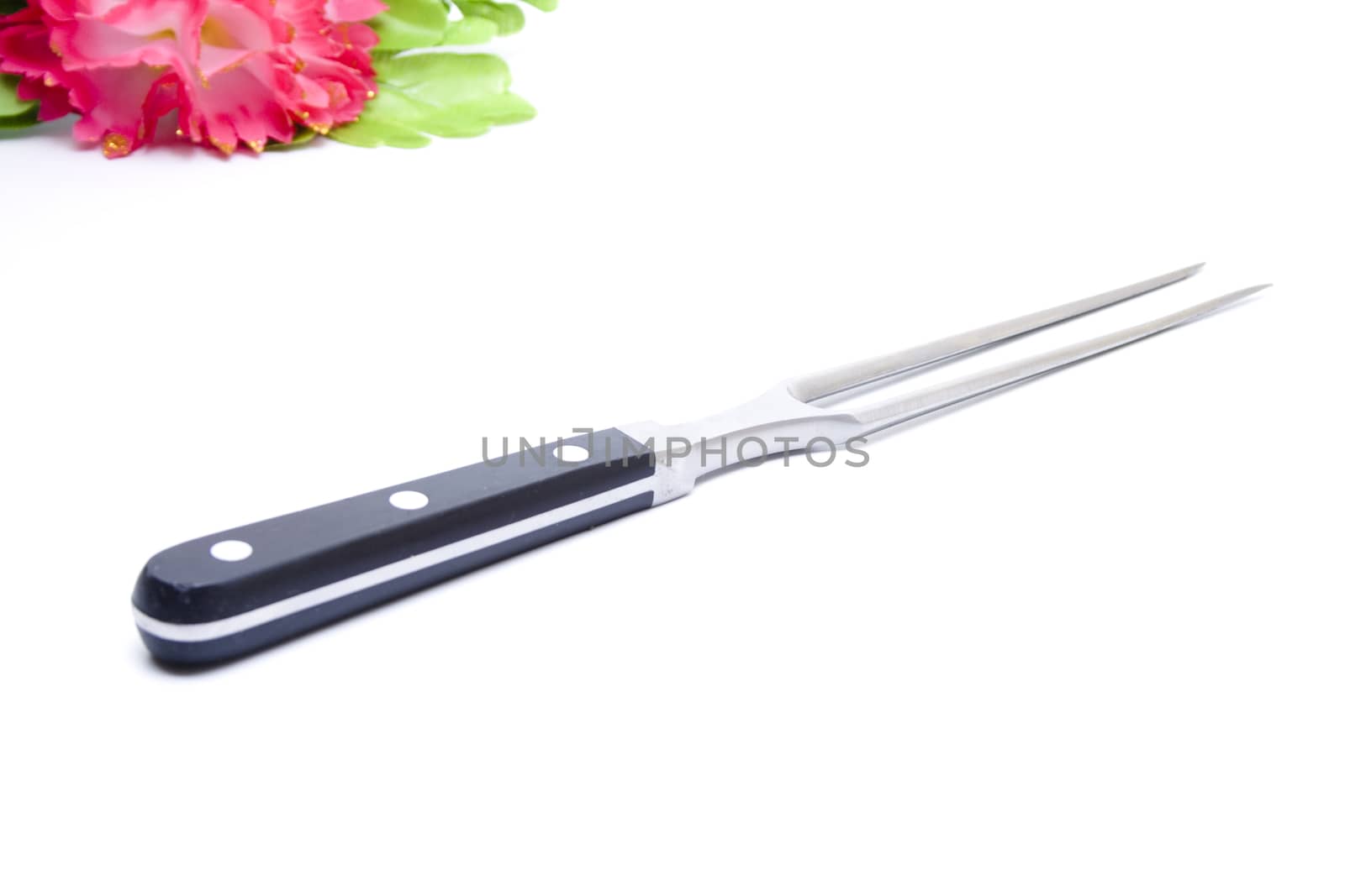 Meat Fork on white background