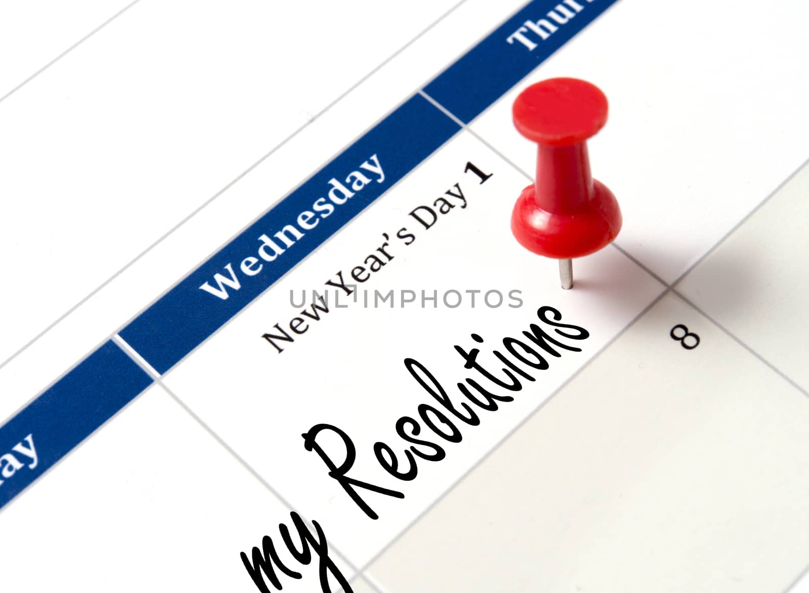 Pin on calendar pointing new year resolutions by ocusfocus