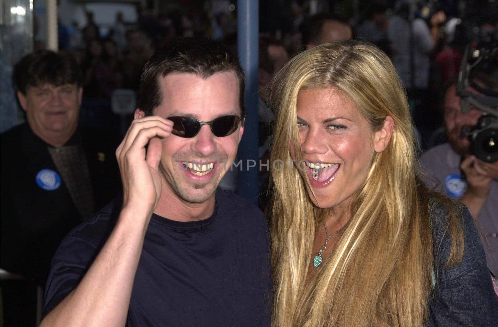 Sean Hayes and Kristen Johnston at the premiere of Warner Brother's "The Perfect Storm" in Westwood, 06-26-00