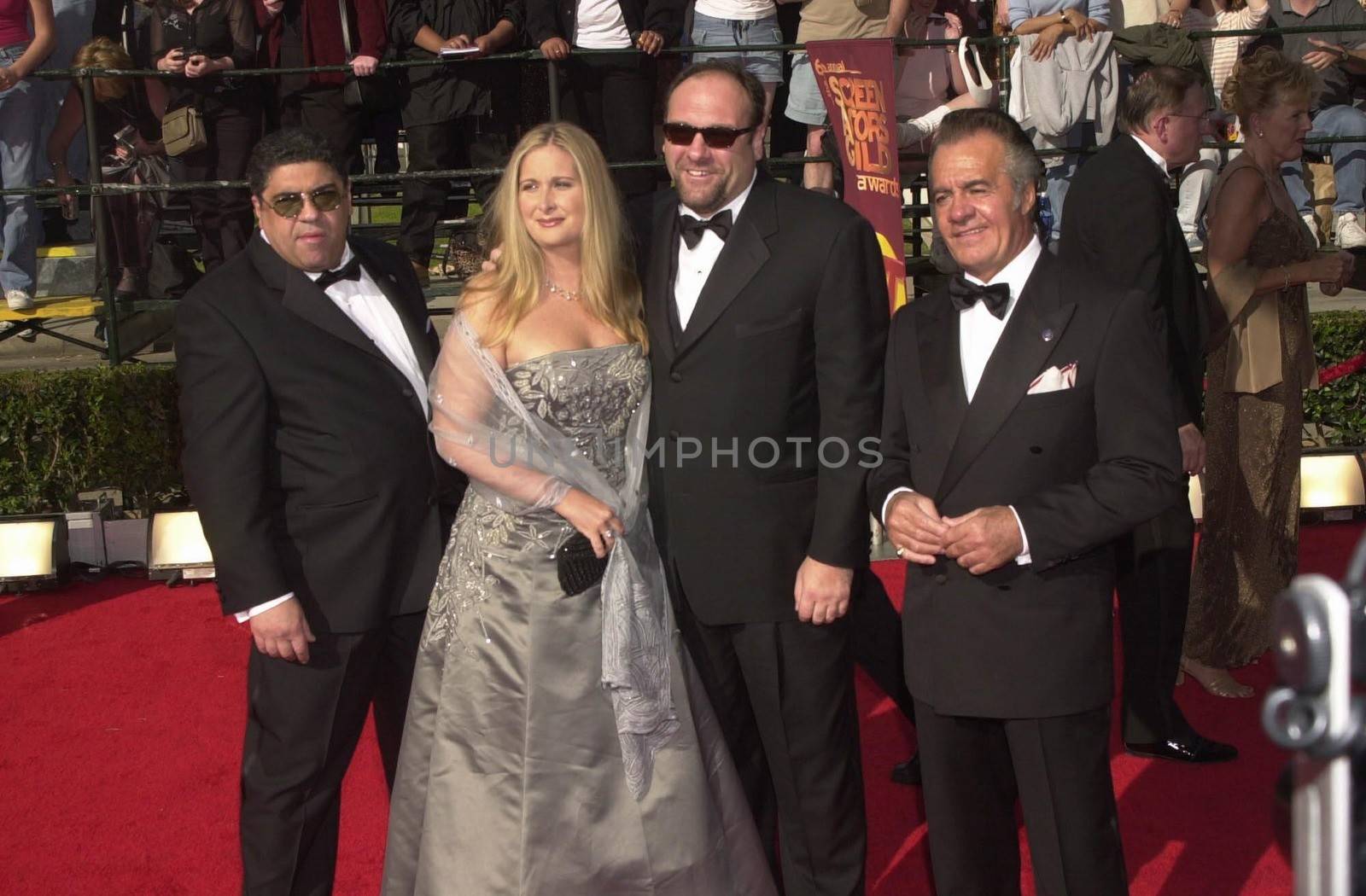 The Sopranos Cast at the 6th Annual Screen Actors Guild Awards, Shrine Auditorium, 03-12-00