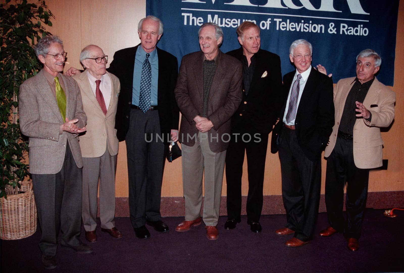 Allan Arbus, Harry Morgan, Mike Farrel, Alan Alda, Wayne Rogers, William Christopher and Jamie Farr at the William Paley Television Festival, honoring "MASH" at the Directors Guild, 03-06-00