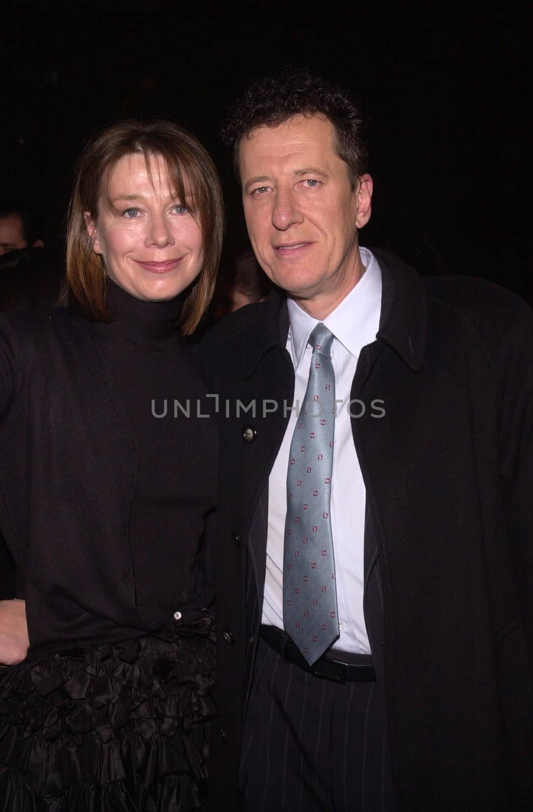 Geoffrey Rush and wife Jane at the premiere of Fox Searchlight's "Quills" in Beverly Hills, 11-20-00