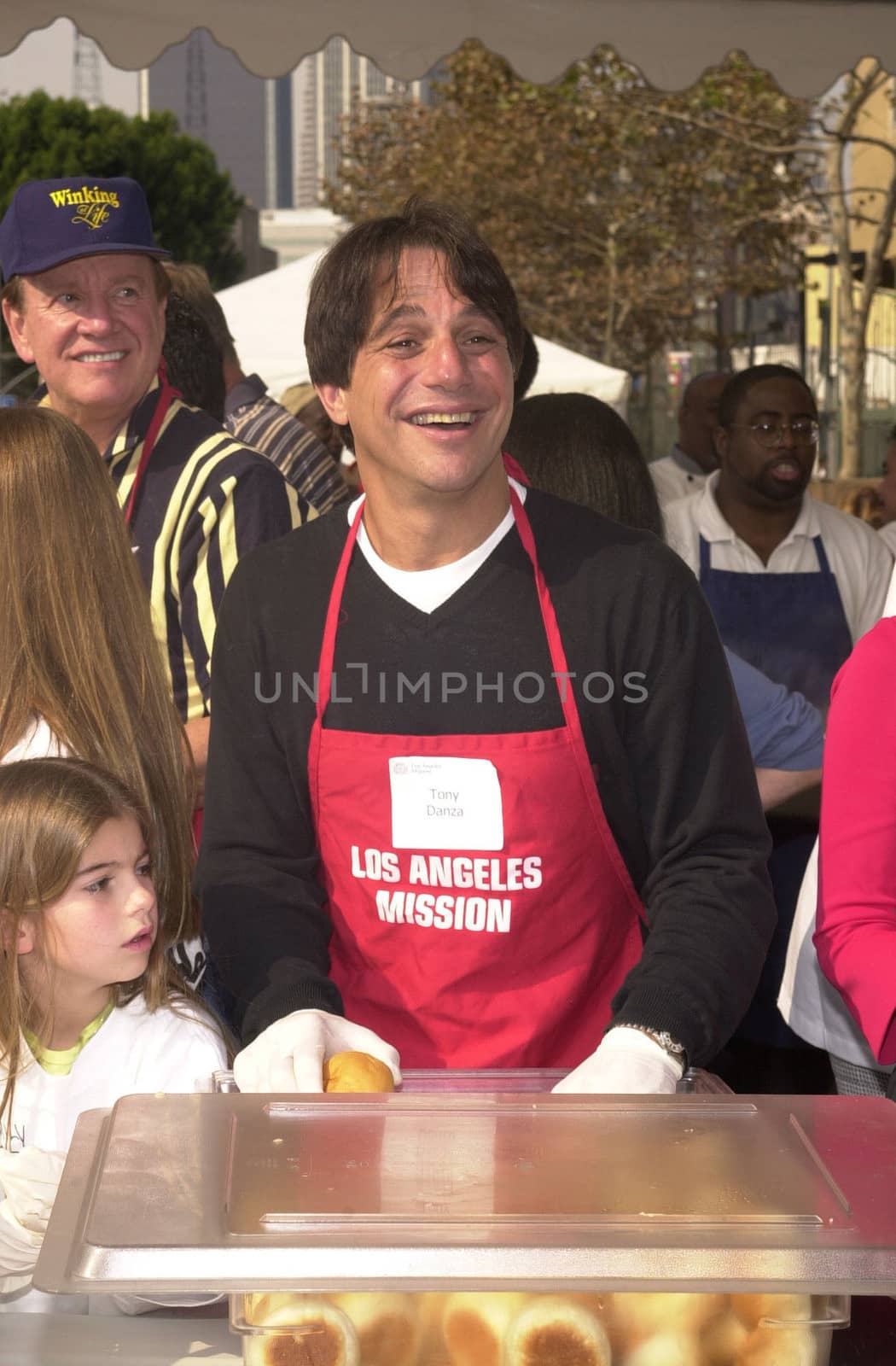 Tony Danza at the Los Angeles Mission's annual Thanksgiving Meal hand-out in Downtown Los Angeles, 11-22-00