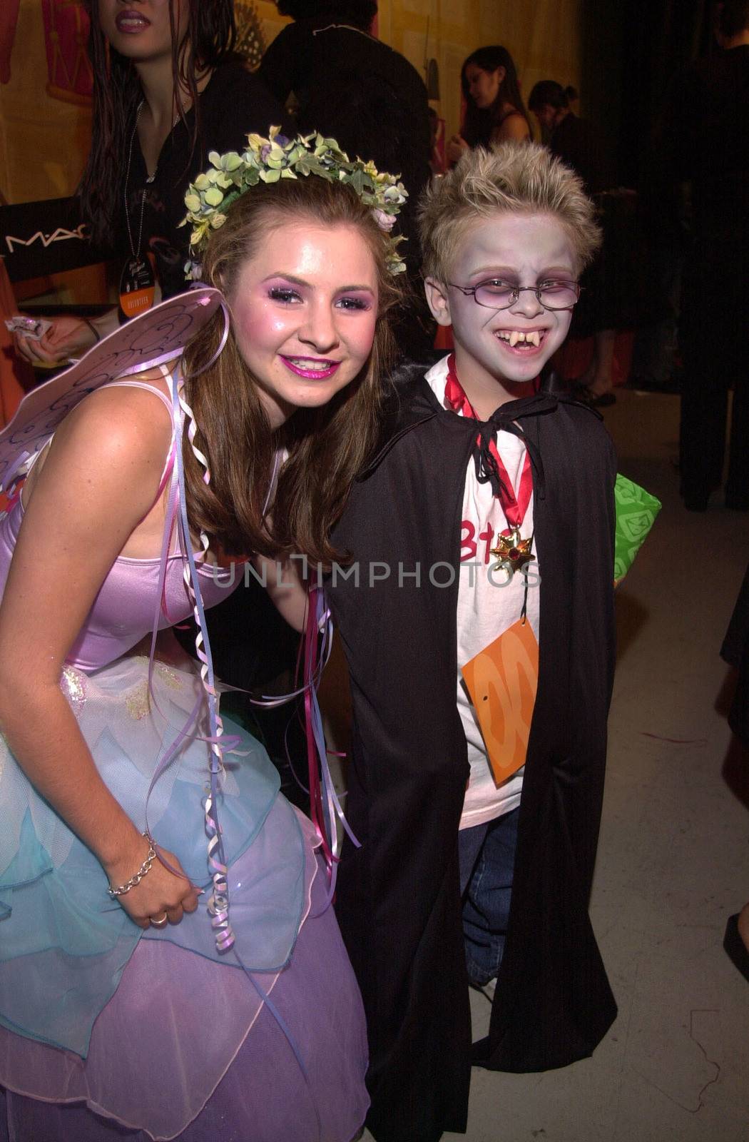 Beverly Mitchell and Jonathon Lipnicki at the 2000 Dream Haloween bash to benefit the Children Affected by AIDS Foundation, Santa Monica, 10-28-00