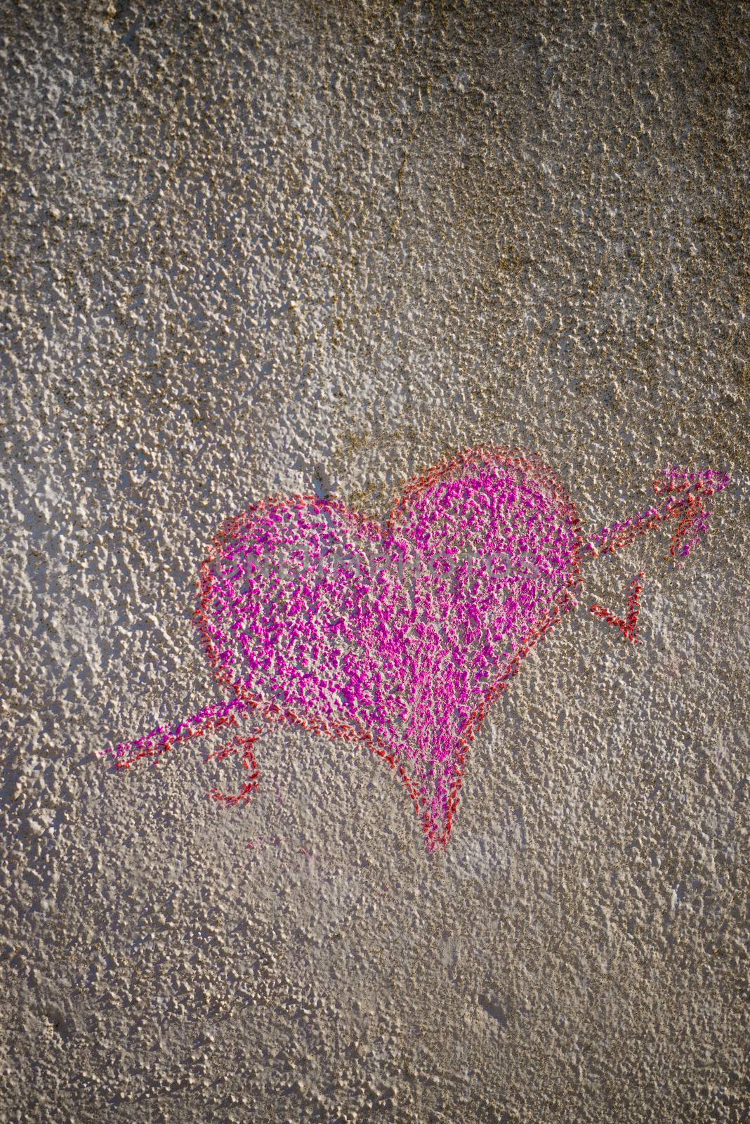 Chalk heart by hemeroskopion