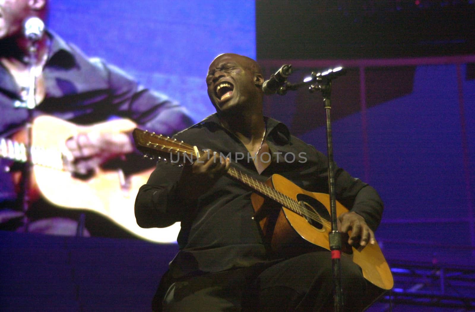 Seal at the Tiger Jam III in Las Vegas, 10-07-00