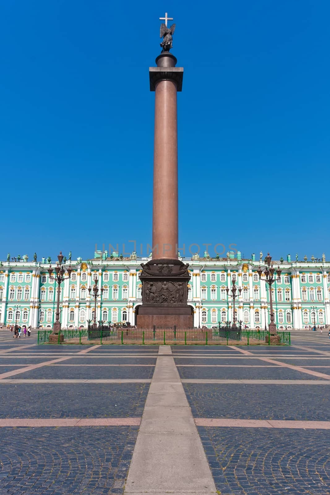 Alexander Column on Palace Square,  Saint Petersburg, Russia