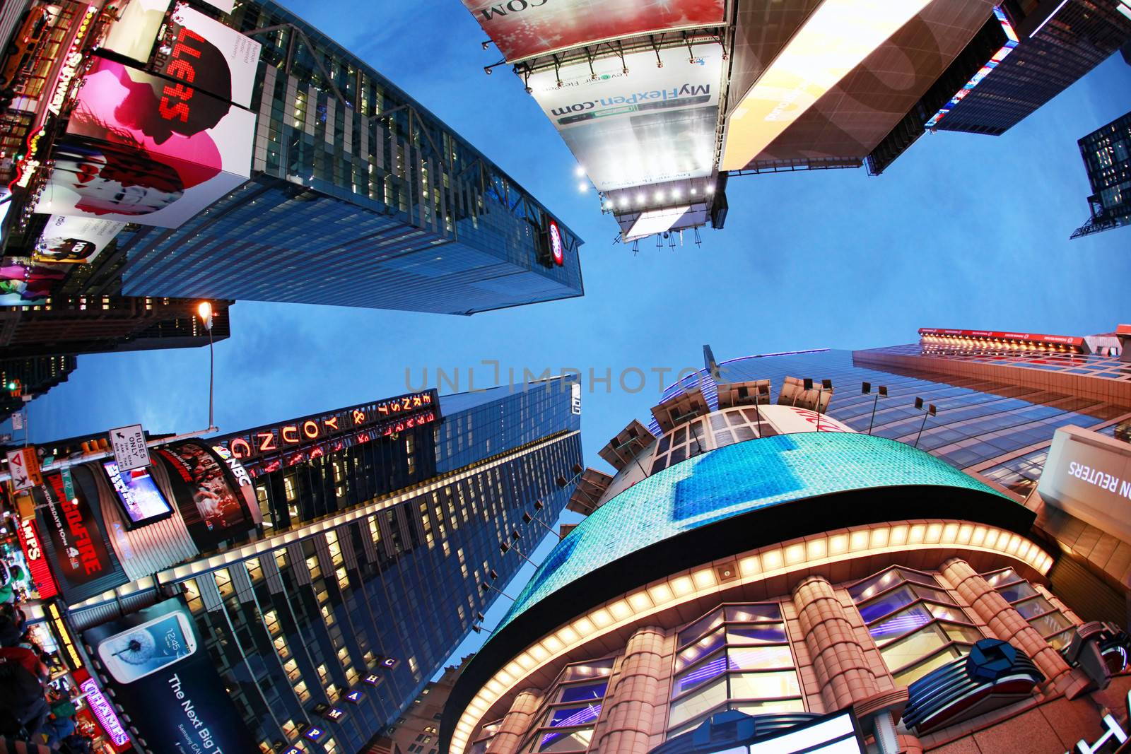NEW YORK CITY - OCT 9: Times Square, featured with Broadway Theaters and huge number of LED signs, is a symbol of New York City and the United States, October 9, 2012 in Manhattan, New York City
