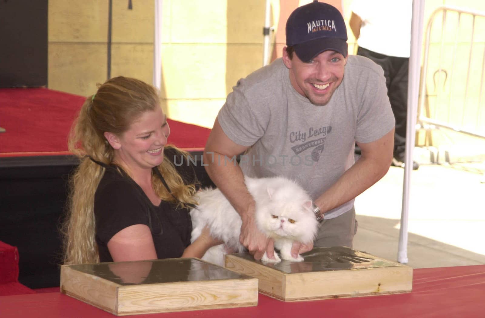 SEAN HAYES at a paw-print ceremony for Warner Brother's "Cats & Dogs" at the Egyptian Theater, Hollywood, 06-20-01