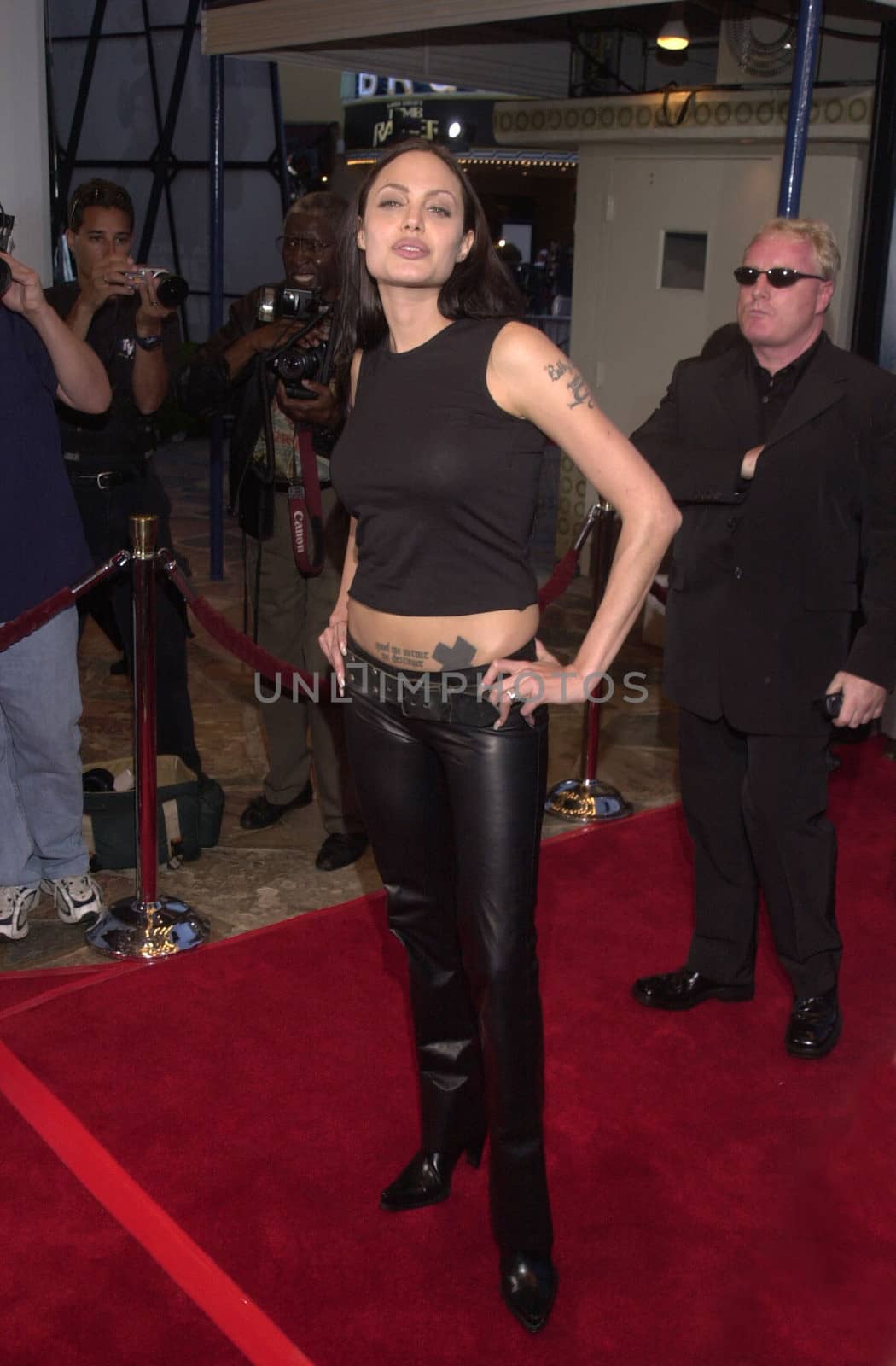 Angelina Jolie at the premiere of Paramount's "LARA CROFT: TOMB RAIDER" at Mann's Village Theater, Westwood, 06-11-01